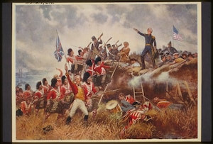 Painting depicting the Battle of New Orleans during the War of 1812. During the war, the Schuylkill Arsenal provided the U.S. Army with guns, ammunition and textiles.