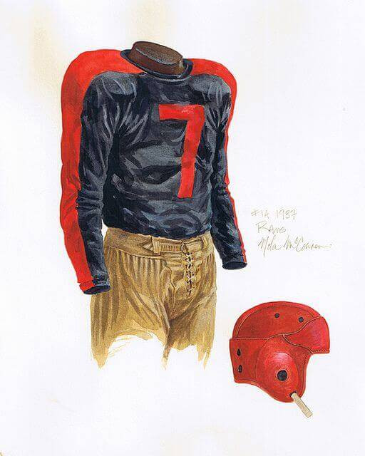 1937 Cleveland Rams Uniform