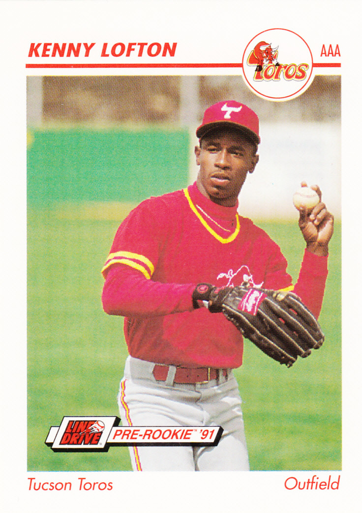 1991 Line Drive Pre-Rookie Kenny Lofton Tucson Toros Uniform