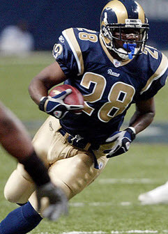 2001-2011 Rams Uniform Variation with Rounded Numerals