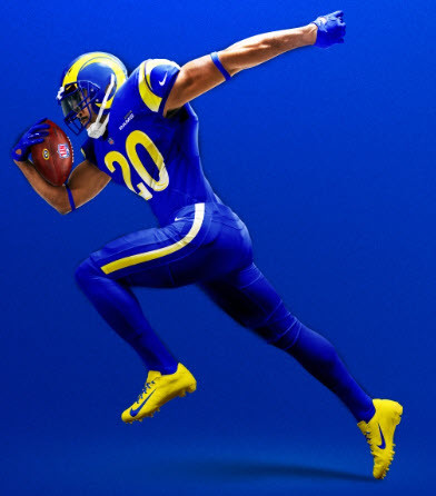 2020 Rams Royal over Royal Uniforms