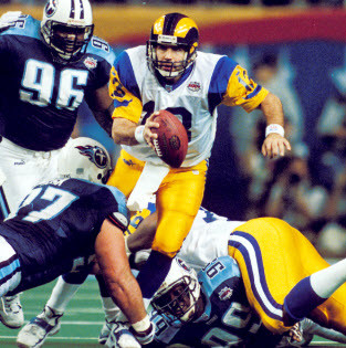1981-99 Rams White Road Uniforms with Blue Facemasks