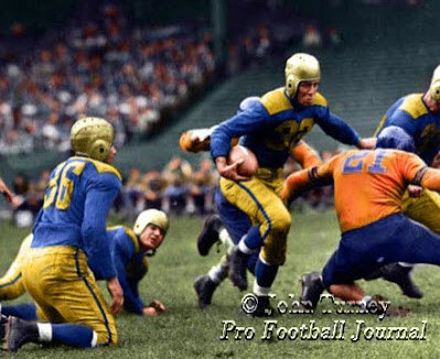 1939-40 Rams Royal Blue and Old Gold Uniforms