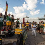 Jalen Hurts of the Philadelphia Eagles and Jordan Love of the Green Bay Packers are featured in a fact-check article debunking rumors about green uniform restrictions for their Brazil game.