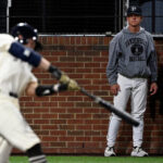 Action shot of Vanderbilt Commodores baseball players on the field; the team will debut new Vanderbilt University baseball uniforms in the 2025 season.