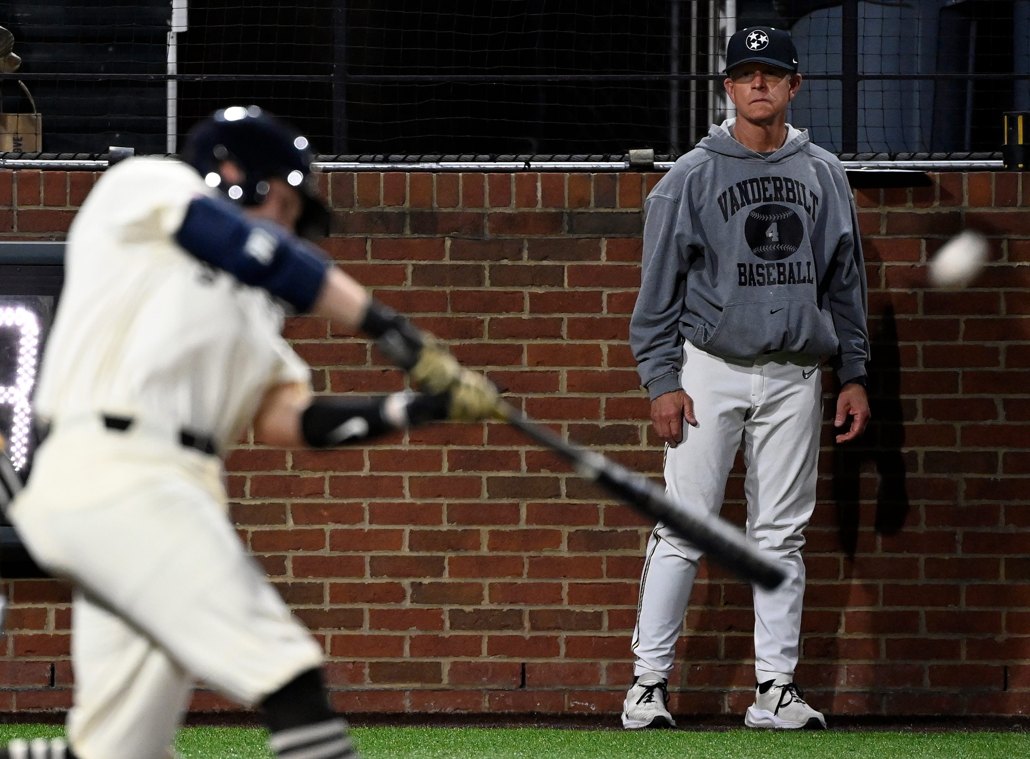 Action shot of Vanderbilt Commodores baseball players on the field; the team will debut new Vanderbilt University baseball uniforms in the 2025 season.