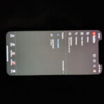 iPhone screen uniformity issue example before replacement