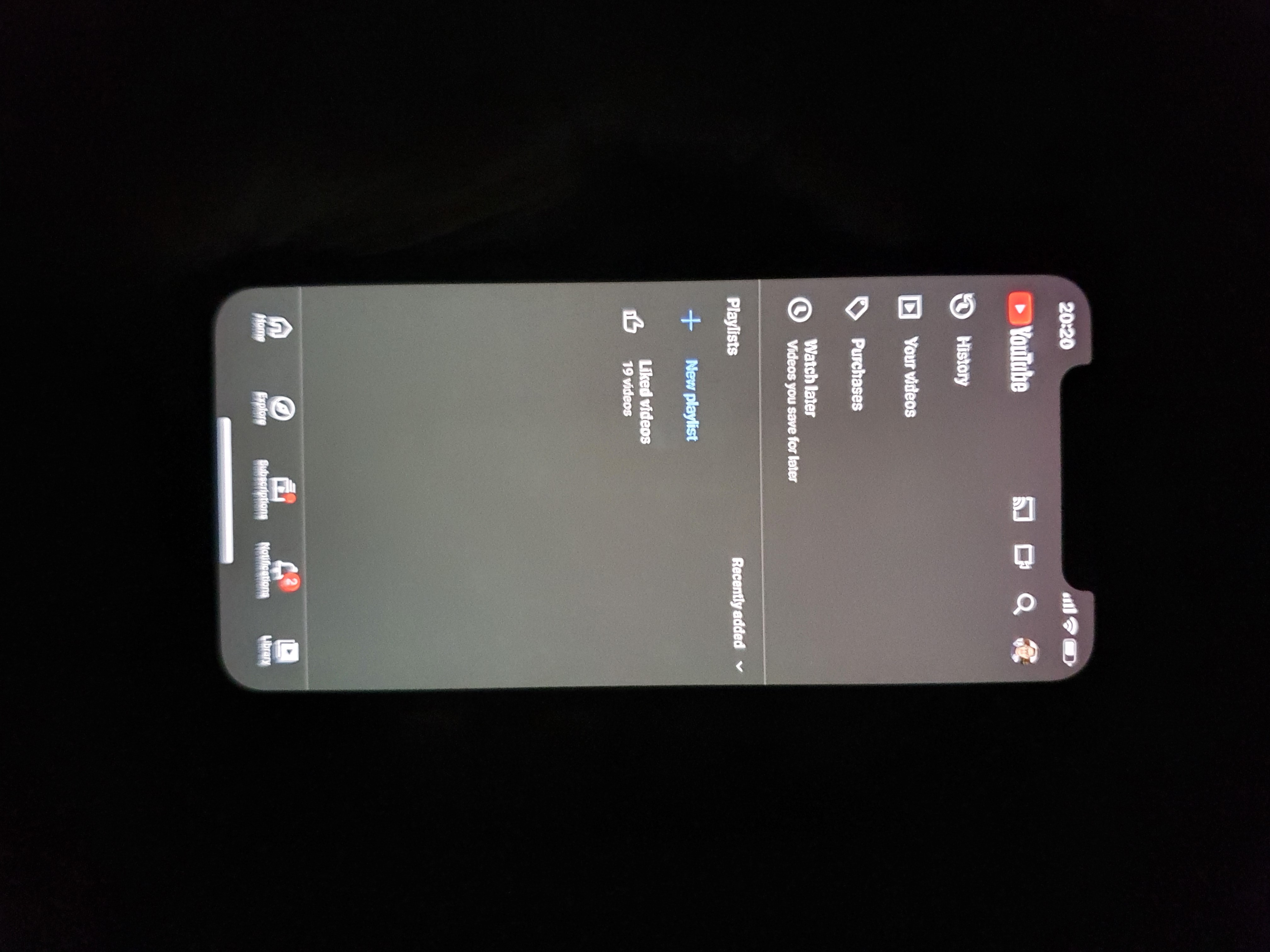 iPhone screen uniformity issue example before replacement