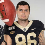 Wake Forest Demon Deacons football uniforms 2019, showcasing the new sleeve logo and block font numbers.