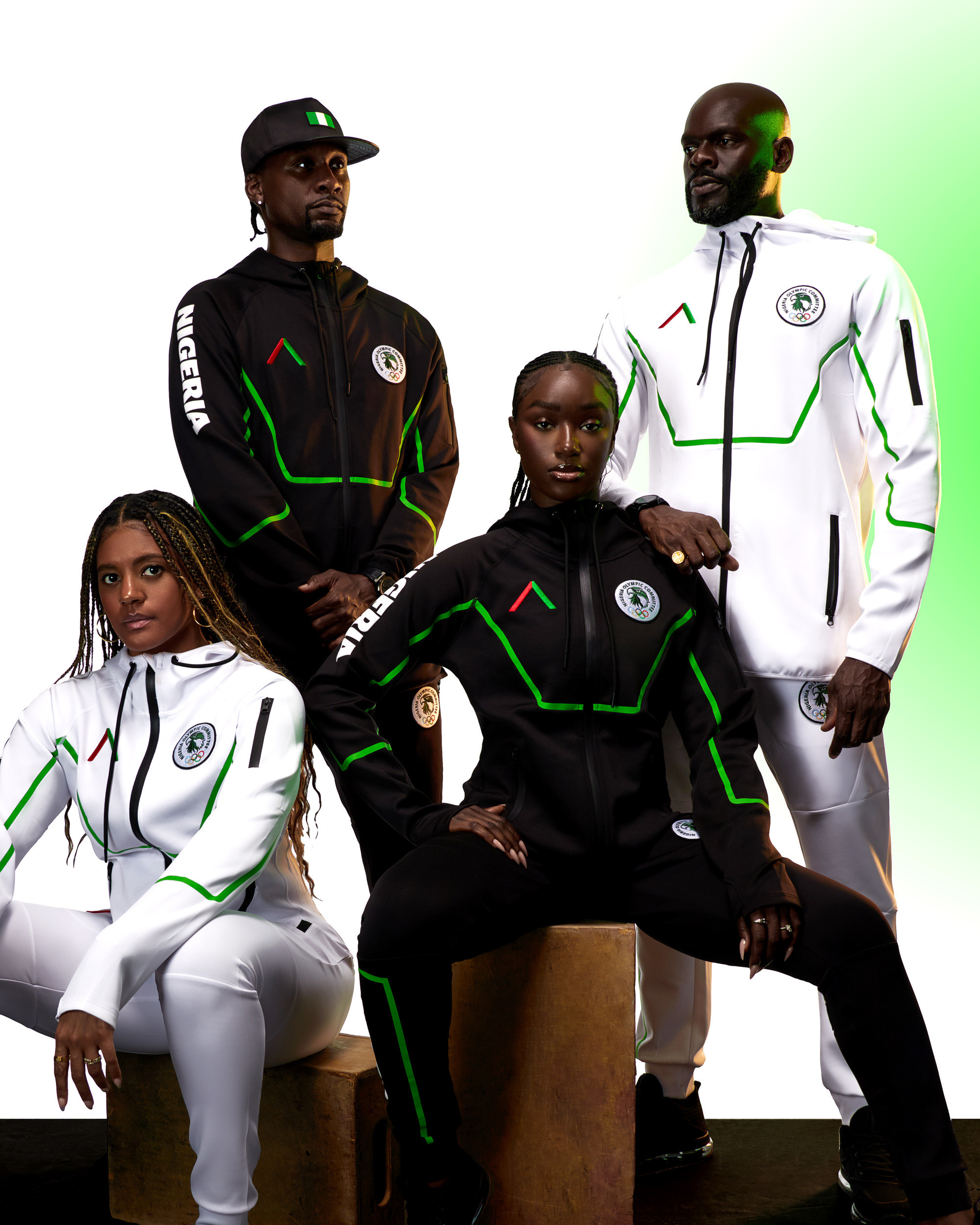 Team Nigeria Actively Black Olympic Uniforms 2024