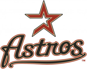 Houston Astros historical logo colors from 2000 to 2012, featuring brick, sand, black, and gray.