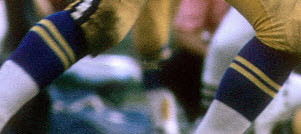 1973 Rams Preseason Jerseys with White Trim Numerals