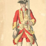 British soldier wearing the typical Redcoat uniform.