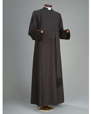 Priest wearing cassock