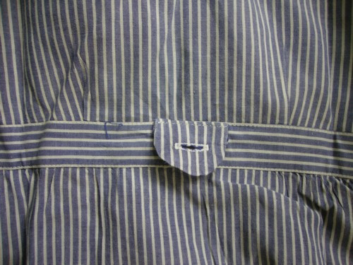 Back view of a vintage nurse uniform waist