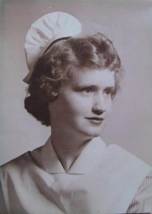 Photo of a student nurse uniform from 1950