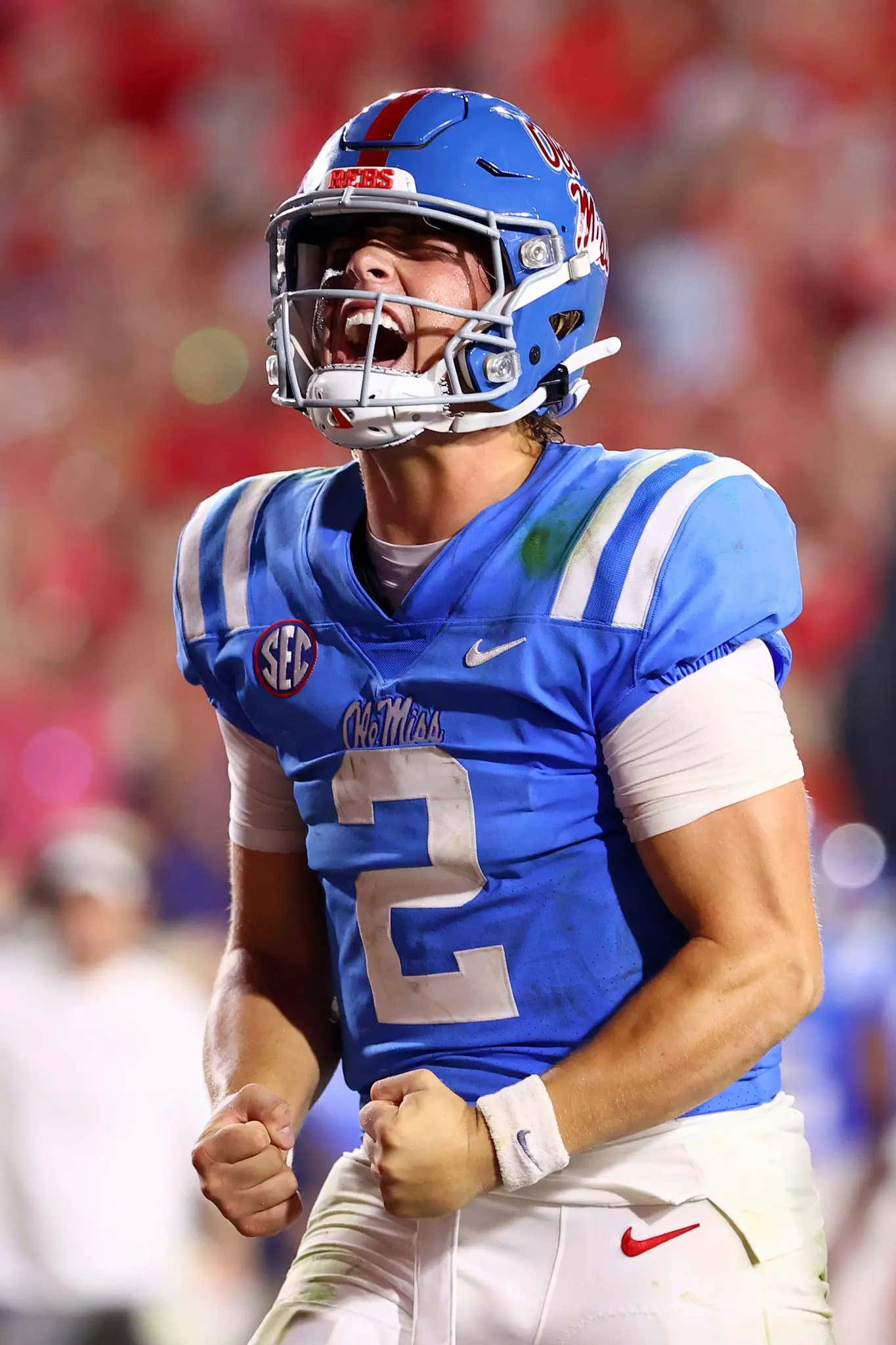 Ole Miss blues uniforms