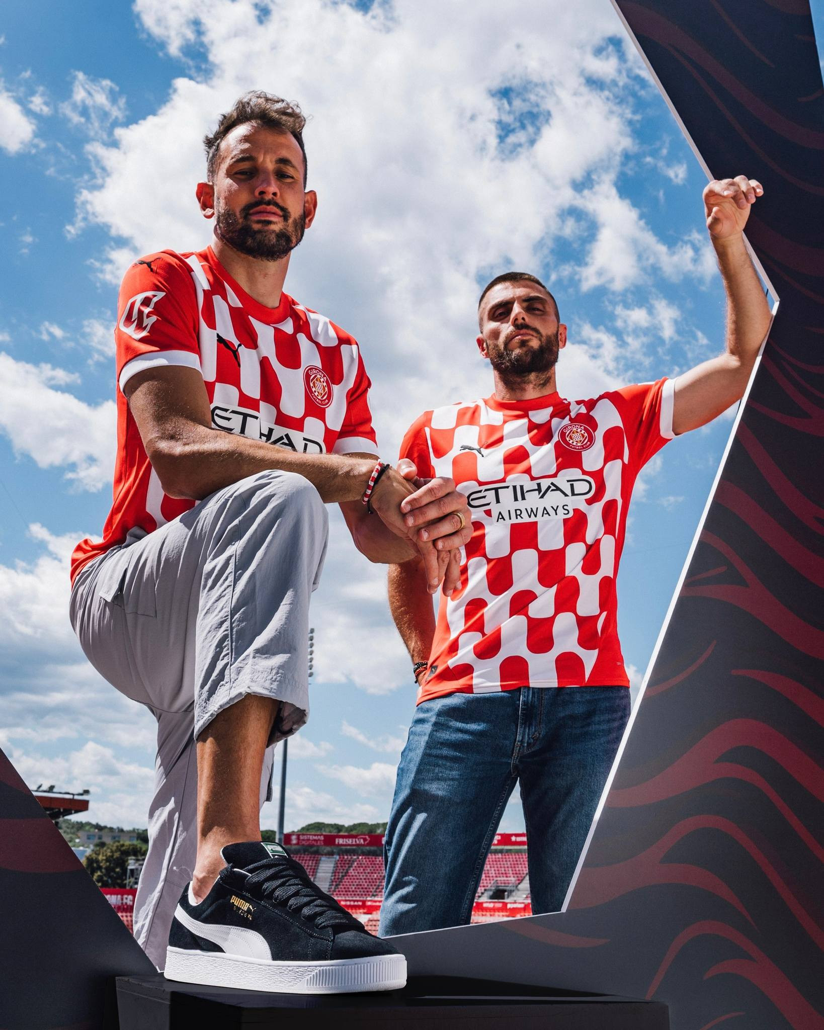 Girona 2024-2025 Home Jersey: Ready for Champions League debut, designed by Puma.
