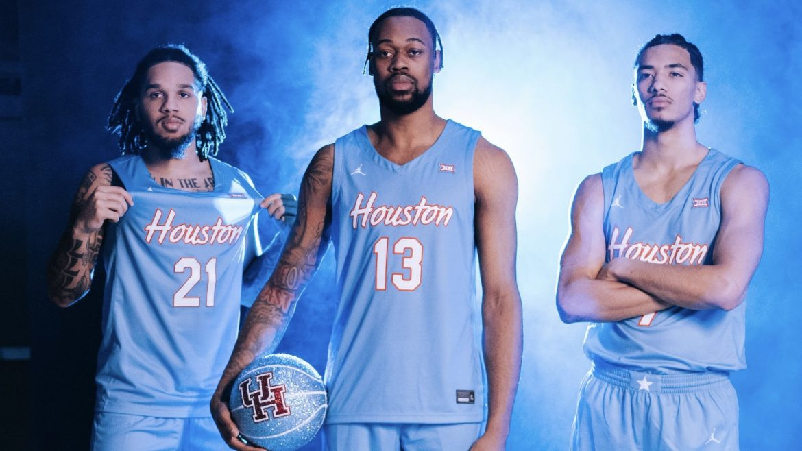 Houston Cougars New Houston Blue Basketball Uniforms Reveal