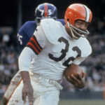 Jim Brown in classic Browns uniform