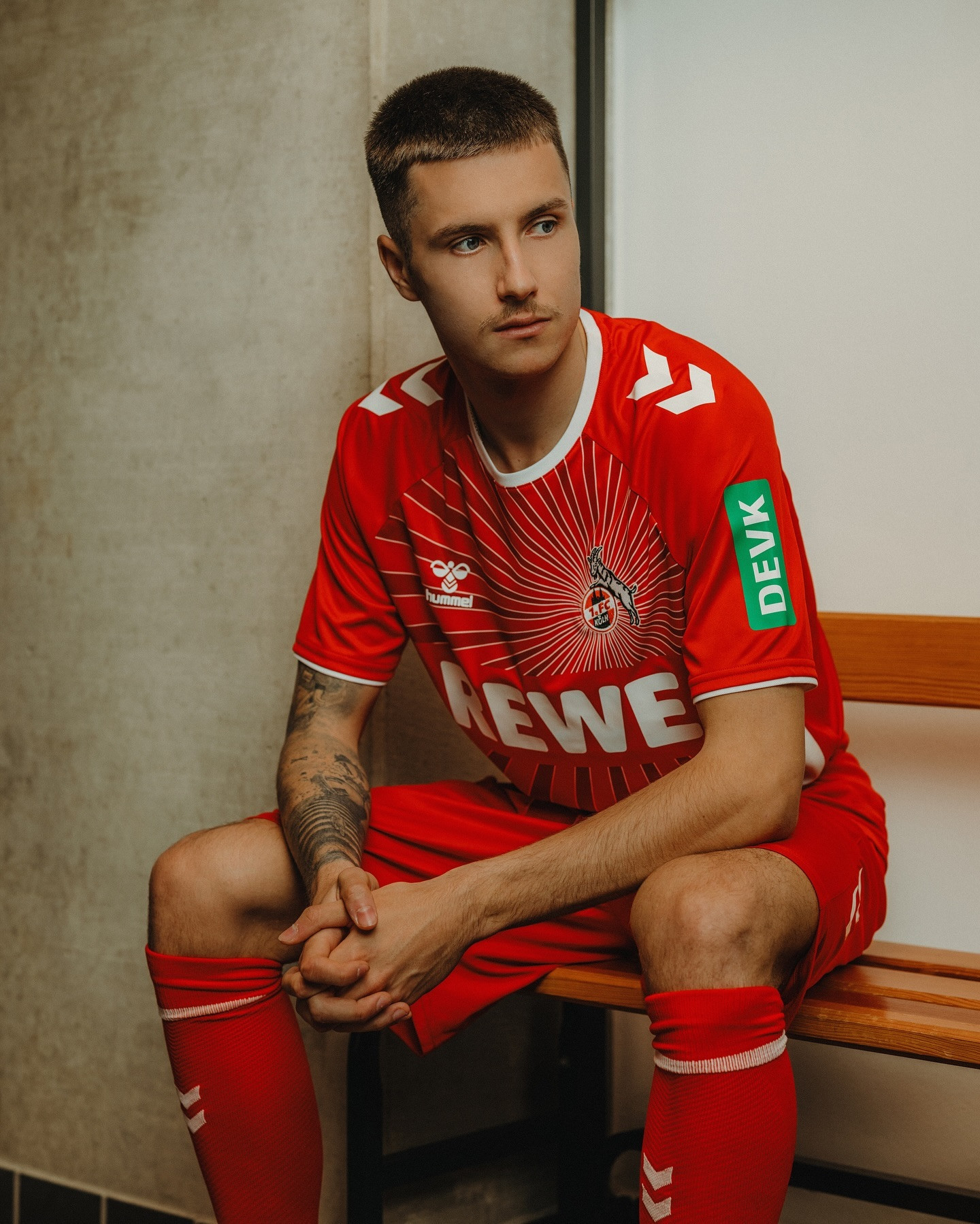 FC Koln 2024-2025 Home Jersey: A clean and pleasing design by Hummel.