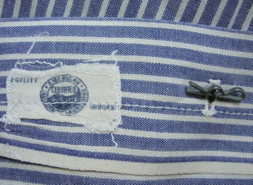&quot;American Institute of Laundering, Certified Washable&quot; label on a nurse uniform