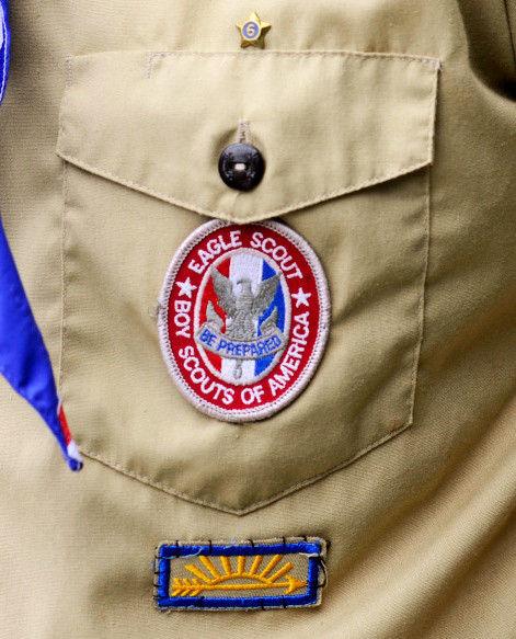 Boy Scout Uniform Left Pocket with Rank Patch