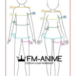 Measurements Guide for Custom Maid Cafe Uniform Size from Online Uniforms