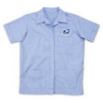 Woman wearing USPS Women's Postal Shirt Jac