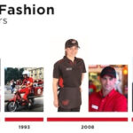 Pizza Hut uniform timeline