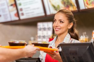 In-N-Out Burger employees in uniform