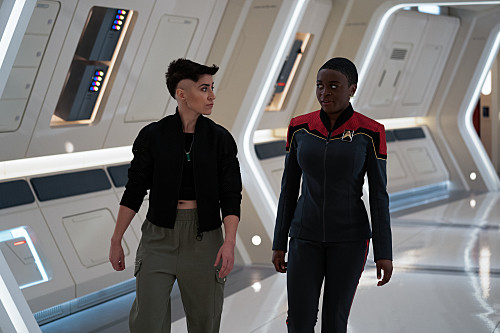 Ortegas and Uhura Civilian Clothes Star Trek Strange New Worlds