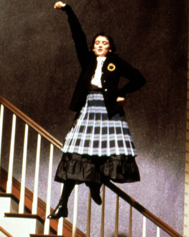 Winona Ryder as Lydia Deetz in Beetlejuice school uniform
