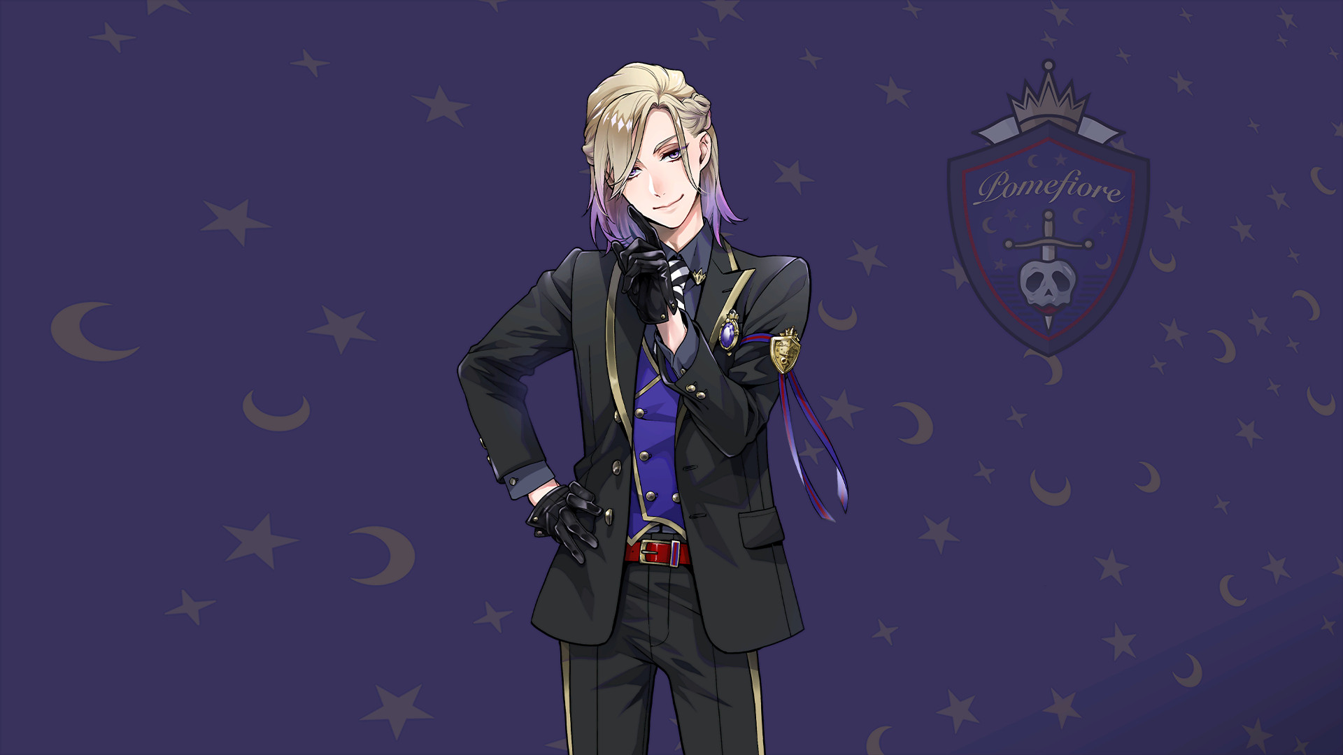 Student in a school uniform smiling, looking neat and well-groomed, standing outdoors