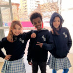 Students in school uniform