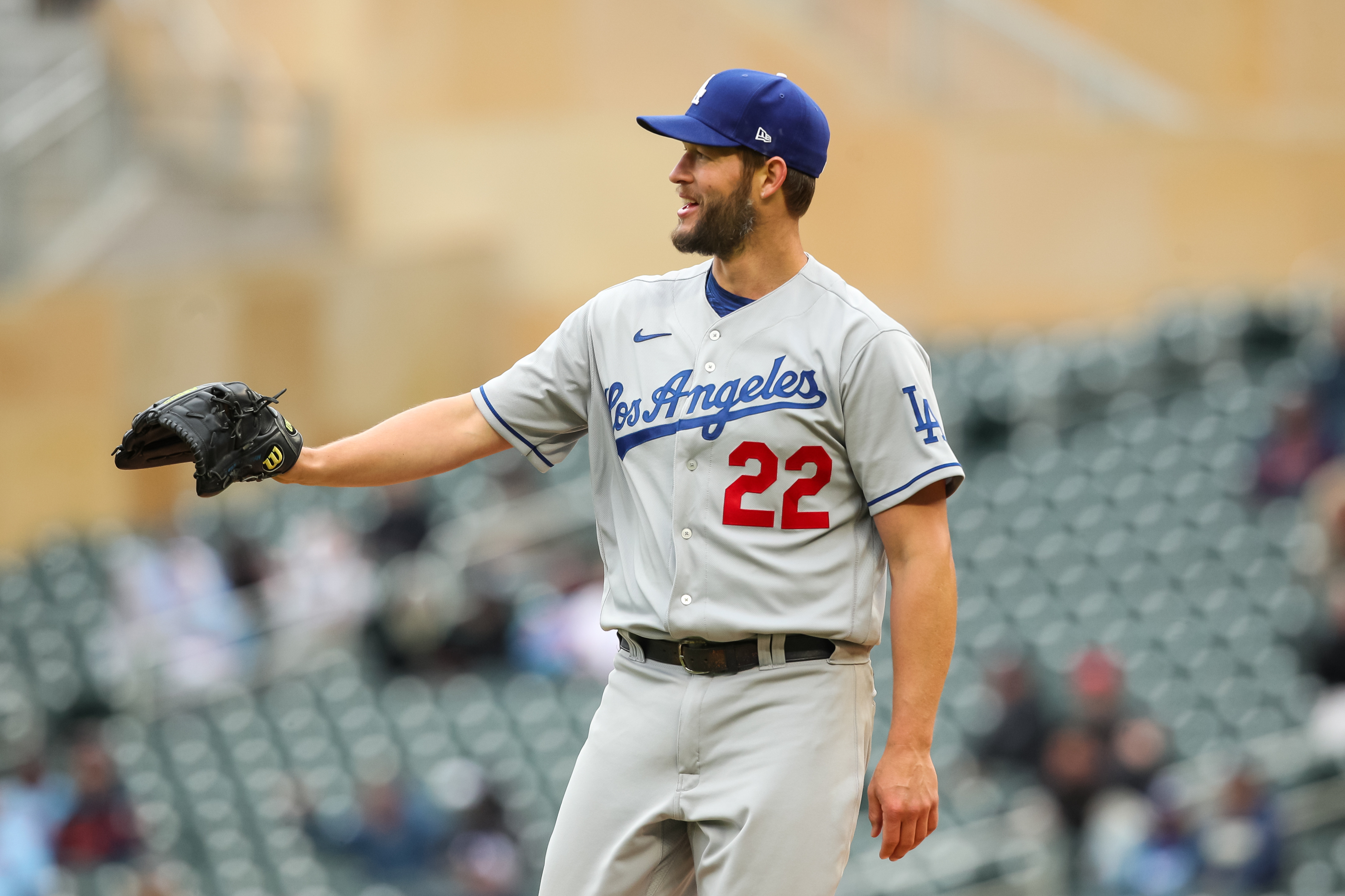 Clayton Kershaw Dodgers Road Gray Uniform