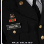 Army Dress Blues Ribbon Placement for Men