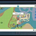 Pokémon Violet character customization options with hats, glasses, socks and shoes