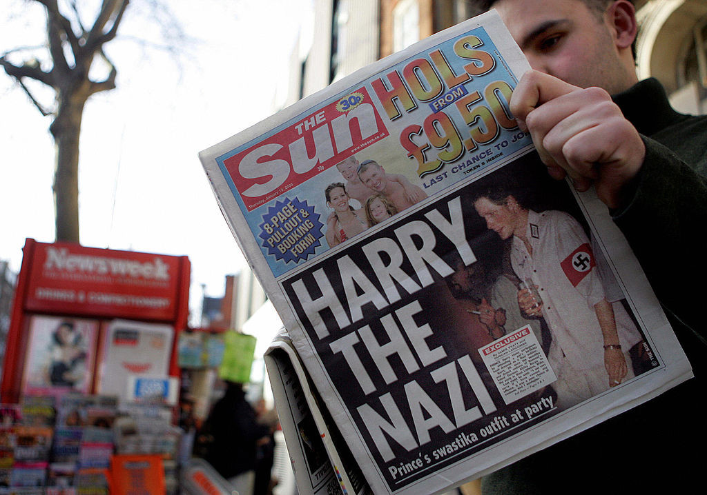 Prince Harry Nazi Costume Tabloids